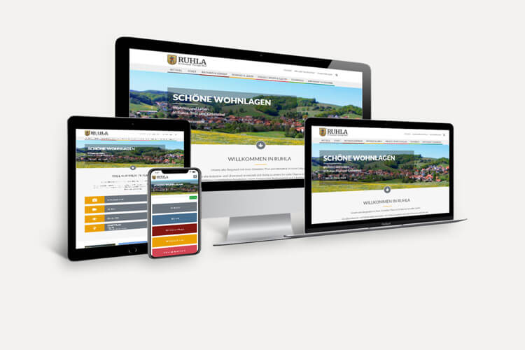 Onlineportal der Stadt Ruhla von KRiPPS medien | Webdesign aus Saalfeld/Rudolstadt