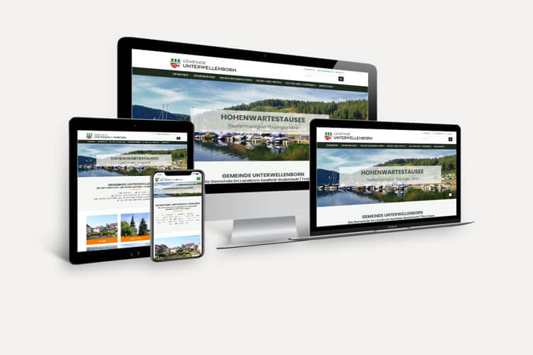 Onlineportal der Gemeinde Unterwellenborn von KRiPPS medien | Webdesigner aus Saalfeld/Rudolstadt